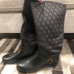 Sperry Quilted and Rubber Waterproof Boots